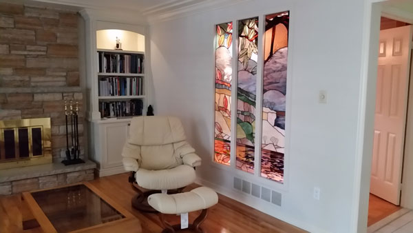 private commission in glass